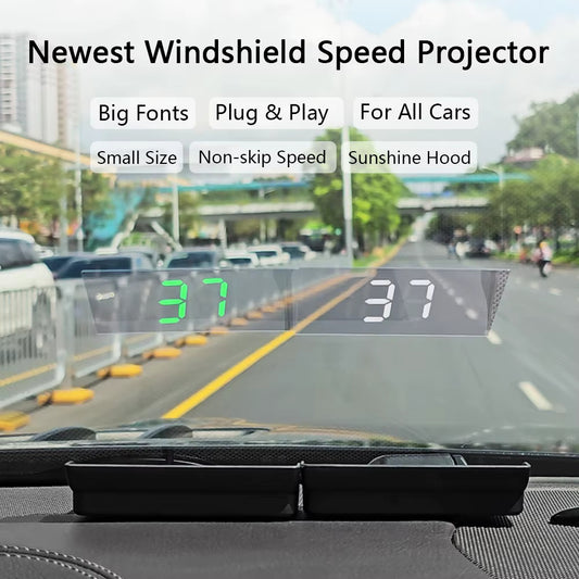 Head Up Display - GPS Speedometer i frontruten