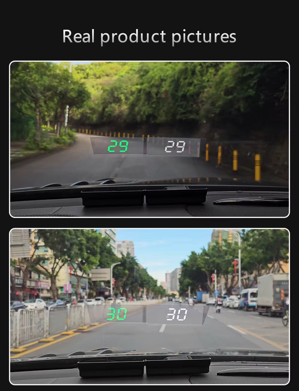 Head Up Display - GPS Speedometer i frontruten